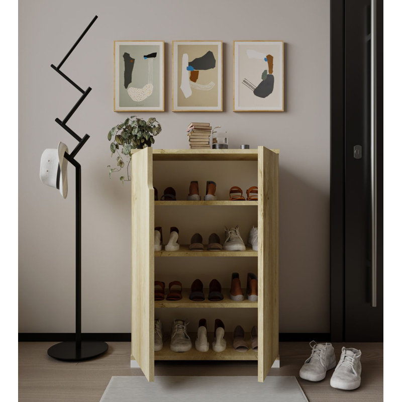 Range-chaussures pour 12 paires de chaussures, Chêne saphir