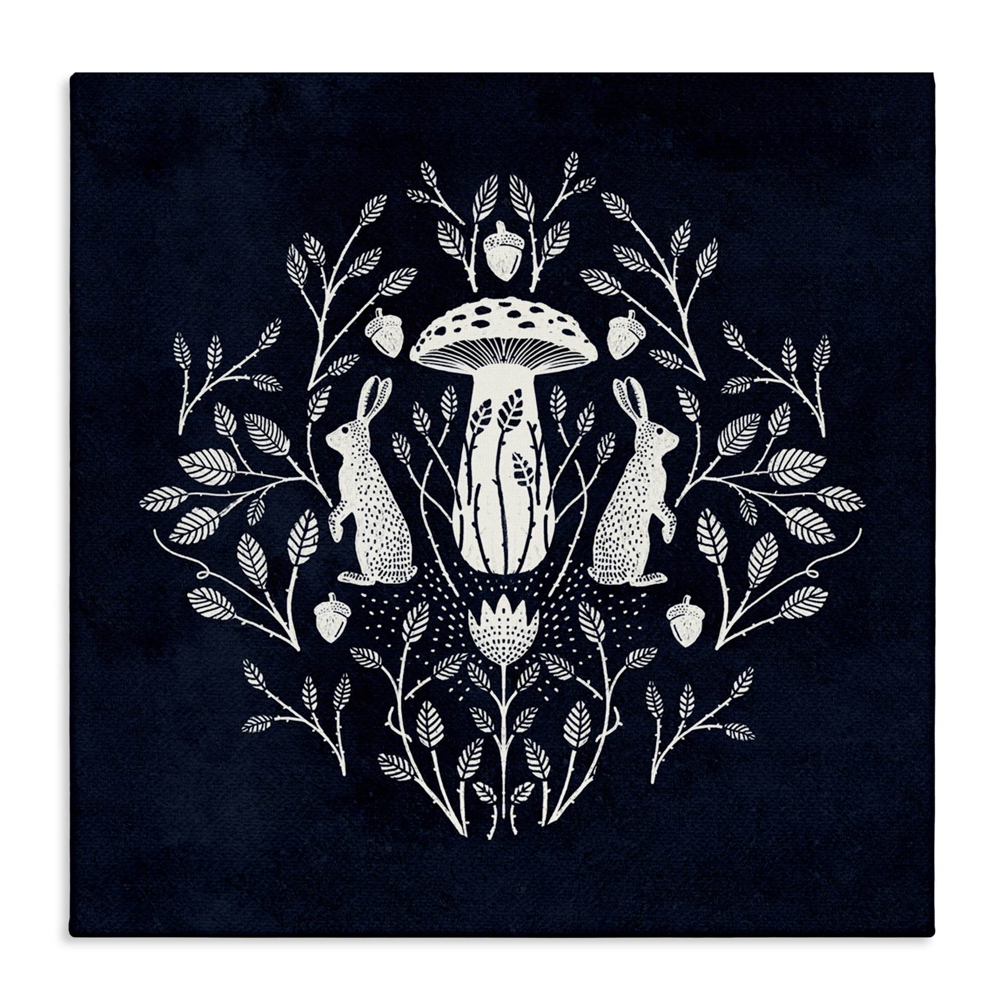 August Grove® Botanical Rabbits & Mushroom Canvas Wall Art by Katie O ...