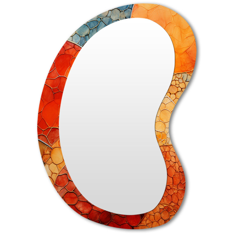 Miroir mural asymétrique bohémien Elegant, 31 po x 22 po