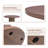 '' Round Walnut Dining Table Mdf Roman Column Style Dining Space Elegance