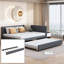 Lit de jour double rembourré (beige)-658774601