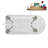 58" Streamlin Clawfoot Tub,Tray,Drain, Clawfeet-101628925-102219865