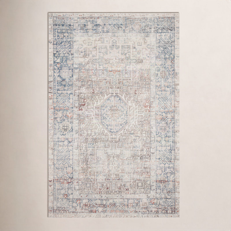 Tapis naturel / océan Chris Loves Julia x Loloi Jules, Rectangle 5 pi x 7 pi 6 po