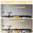 47.2" Modern Linear Chandelier With Alabaster Shade For Dining Room – Brass Finish-565842582-565842590