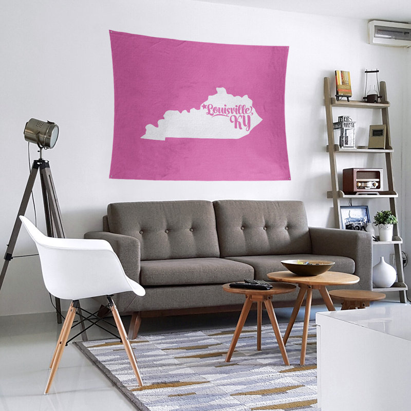 Tapisserie murale louisville kentucky, H 27,5 po x l 37,5 po, Rose