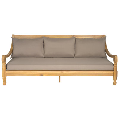 Wide Outdoor Patio Daybed with Cushions by Beachcrest Home