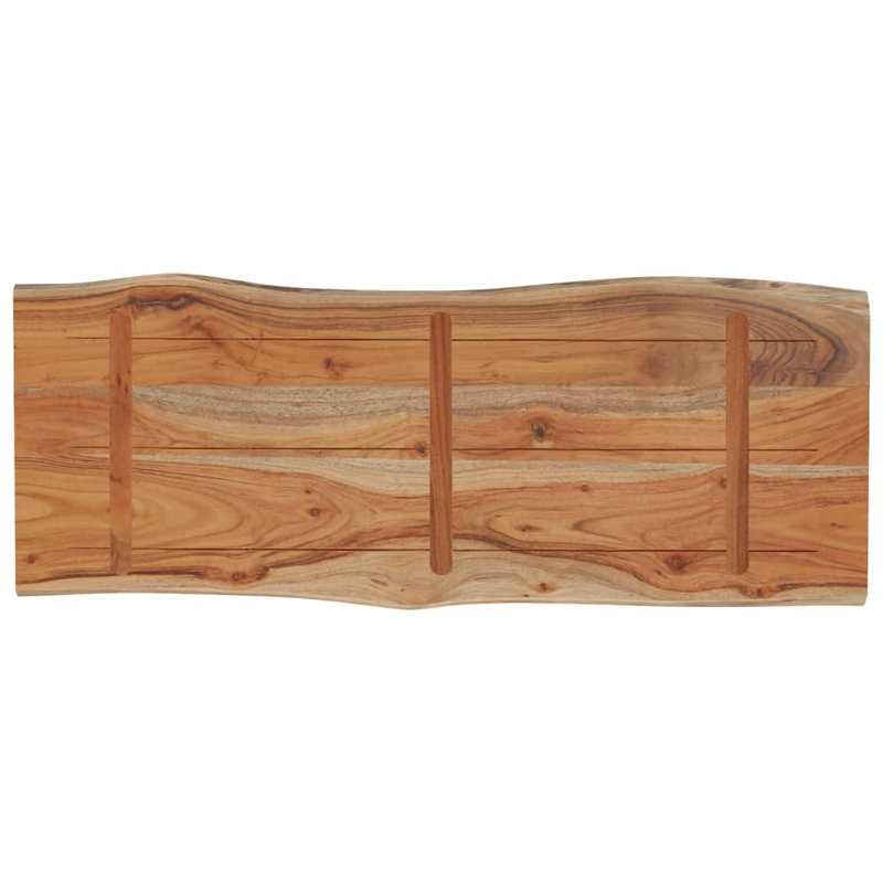 Alpen Home Table Top Rectangular Solid Wood, 2.5cm H x 80cm W x 40cm D, Acacia Wood