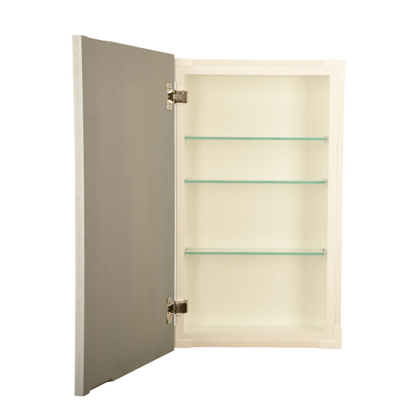 Armoire à pharmacie en bois Greywood, Apprêt gris, H 31,5 po x l 15,5 po x P 3,5 po