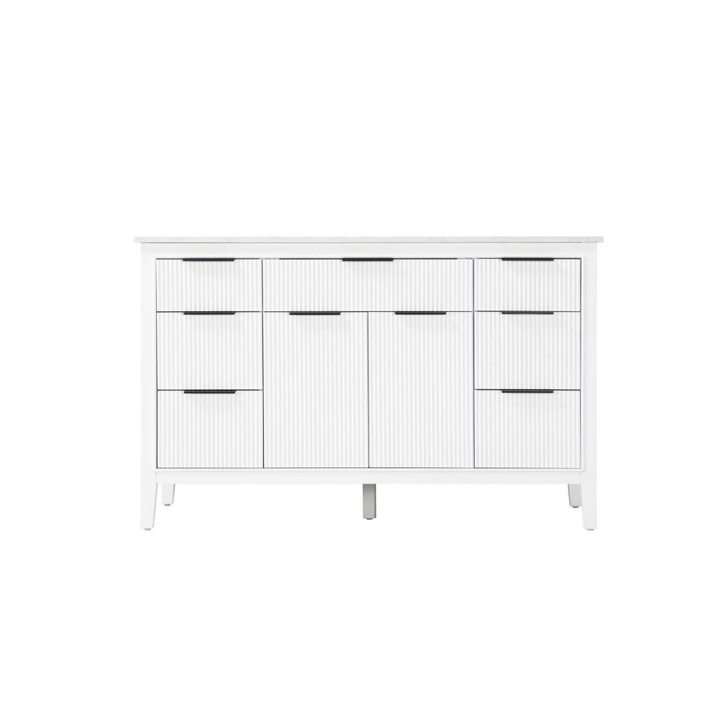 Meuble-lavabo simple 54 po blanc, 54", Blanc