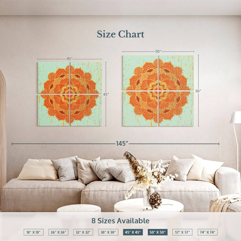 Kerner Moroccan Medallion II, 50" H x 50" W