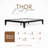 Carruthers Japanese Joinery Bed Frame, Premium Solid Wood Platform Bed Frame with Wood Slat Support, No Box Spring Needed, Easy Assembly, Minimalist & Modern Style-122289696-114246965