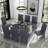  Parsons Silver Grey Velvet Dining Chair-1497814395