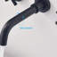 Option de conception de robinet de salle de bain mural noir mat - Laiton, empreinte digitale, accessoire d'empreinte digitale de choix élégant, ajout pratique
