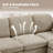 Sarang 59" Upholstered Modern Loveseat Modular Sofa-1170680362