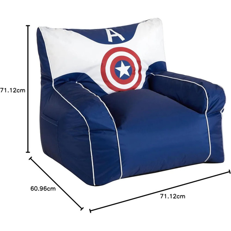 Fauteuil à billes Marvel Avengers Captain America