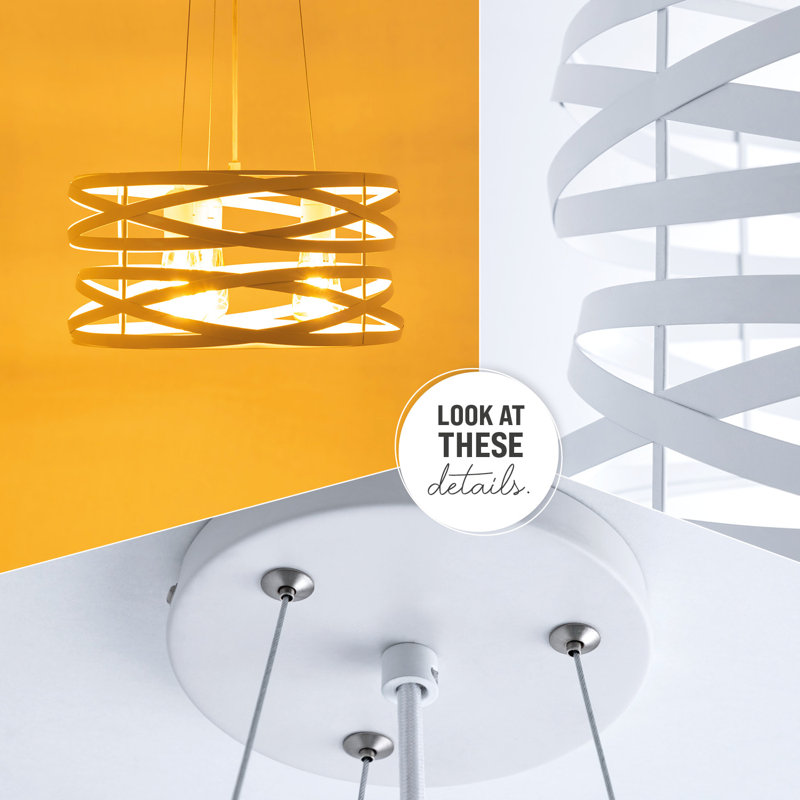 Danish 3 - Light Cluster Pendant, White