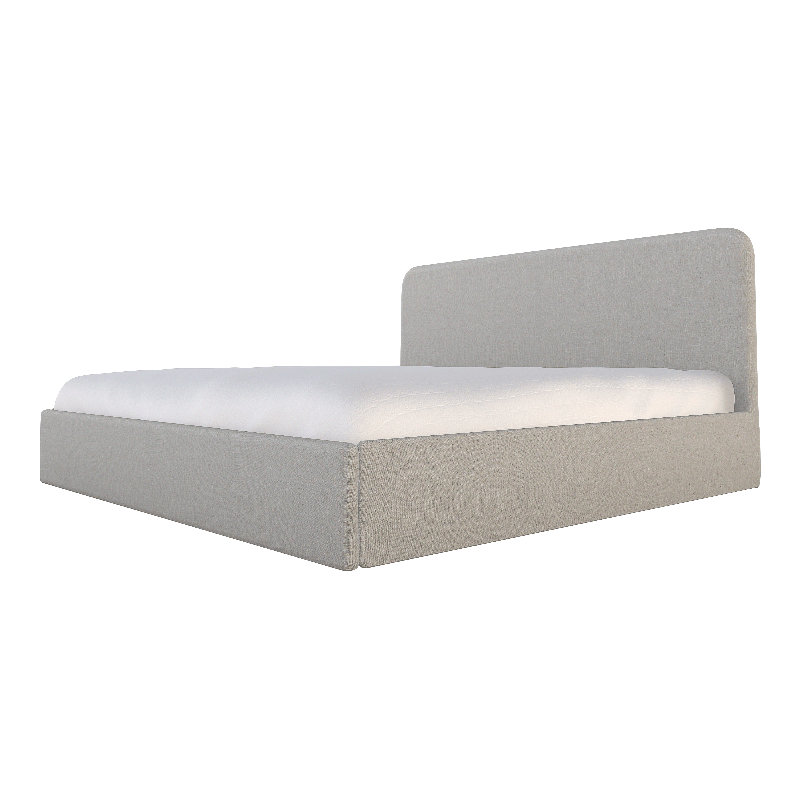 Detroit Solid Wood Bed, Twin, Off The Press Ash