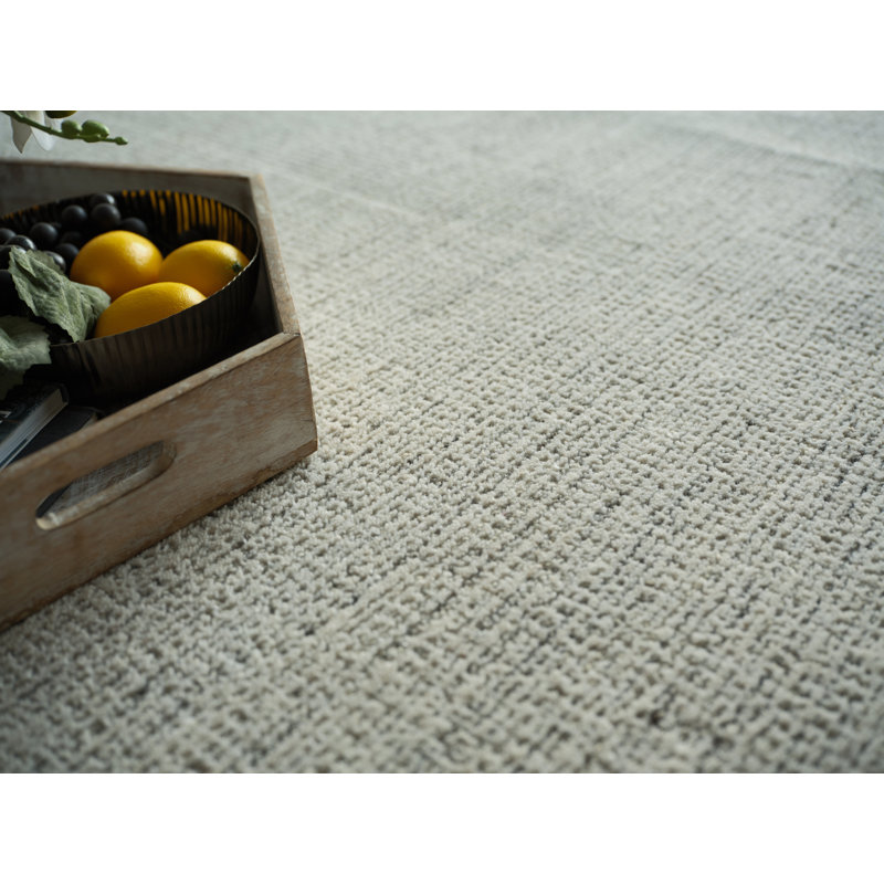 Elements Hand Tufted Wool Area Rug, Gray/Ivory, Rectangle 8' x 10'