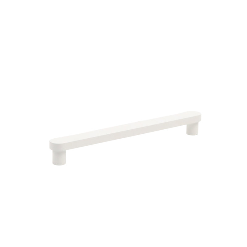 Poignée d'armoire moderne de style Mid-Century ROUS, 4 po, neige (blanc), 4'',  Neige (blanc)