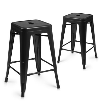 Tabourets de bar sans dossier Jhovani