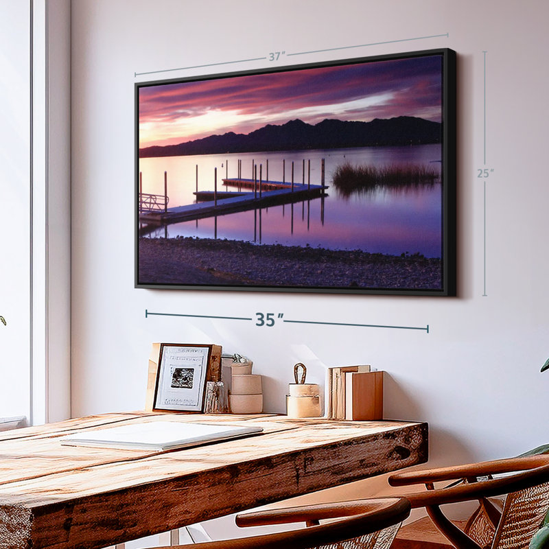 Lake Havasu Dock Canvas Print, 27" H x 40" W