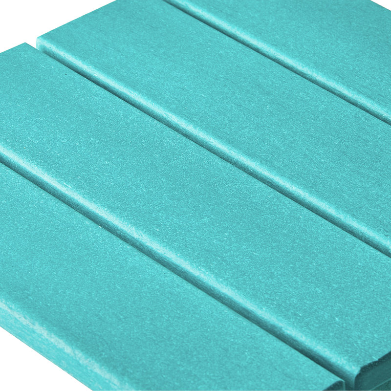 Lucus All-Weather UV-Resistant Adirondack Chair and Side Table 3-Piece Set, Teal