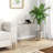 21" Long Rectangle Acrylic Waterfall Coffee Table, Clear