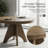 Vintage Extendable Dining Table with Rustic Farmhouse Design and Distressed Finish for 4 to 6 People, Adjustable Length from 42 to 58 Inches with Sturdy Crossed Legs and Durable Construction