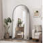 Miroir pleine longueur rétro en fer avec pieds de soutien, pour le salon, la chambre à coucher,-567443281