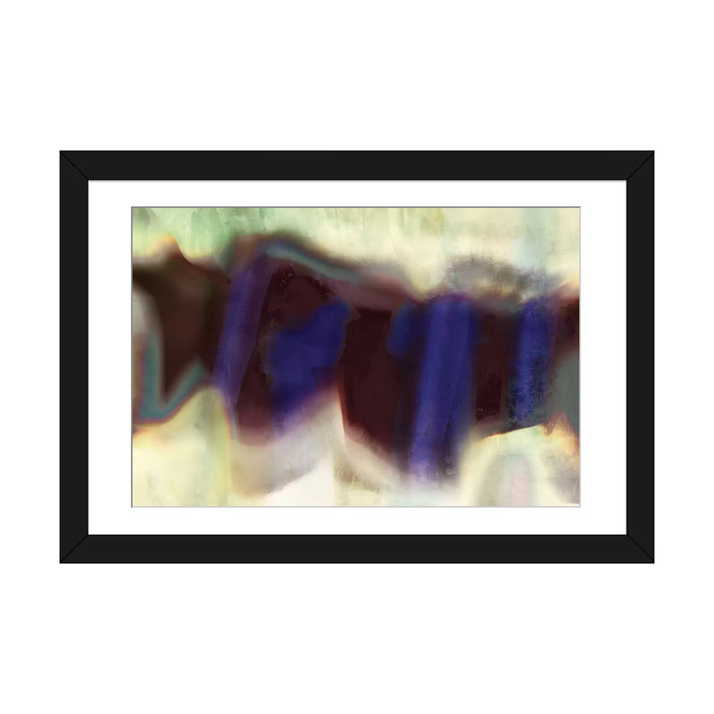 « wave ii », reproduction d’impression sur toile, Papier d'art encadré noir, Blanc, H 16 po x l 24 po x P 1 po