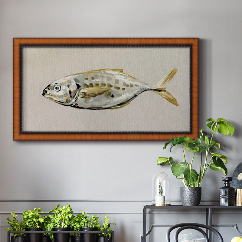 " Fresh Fish Study II ", 25" H x 45" W x 2.5" D