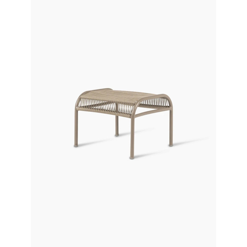 Loop Rectangle Outdoor Ottoman Patio Ottoman, Terracotta