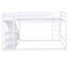 Lit superposé double au-dessus de double avec échelle, glissade et tablettes - Lit mezzanine peu encombrant pour enfants et adolescents-1618077638