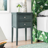 Evangelyne Solid Wood 2 - Drawer End Table