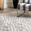 Tapis de zone beige géométrique Lynne-2069004427