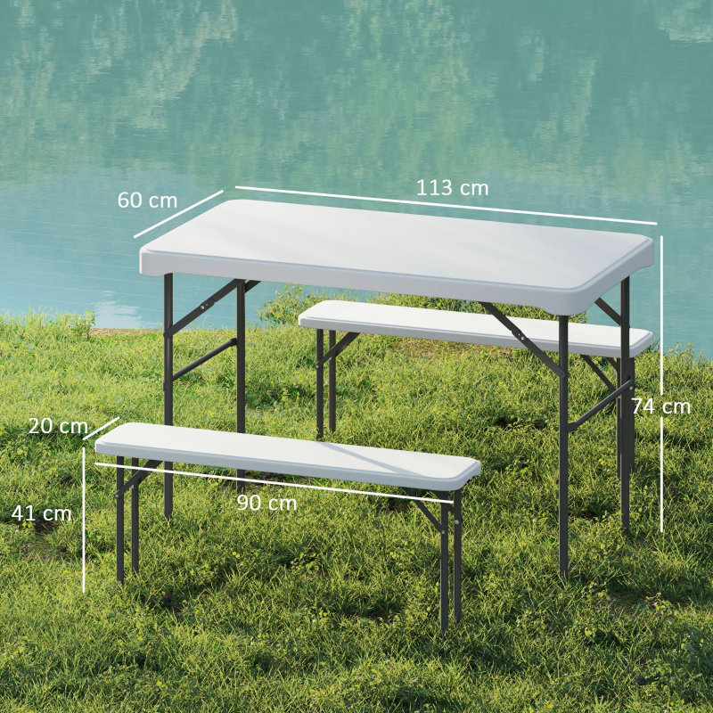 4 - Person Wicker Patio Dining Set Rectangular Table