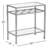 Pacific Glass Top End Table
