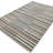Thane Modern Stripe Multi Plush Washable Area Rug – Coda Collection-819872466