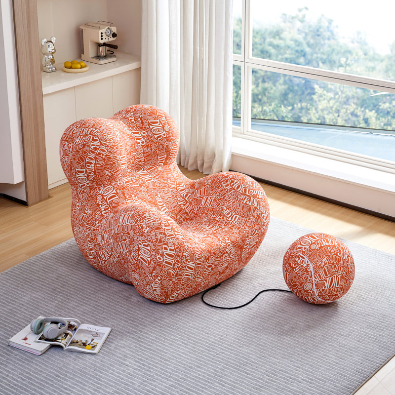 Fauteuil paresseux moderne, fauteuil pour adultes, adolescents, fauteuil personnel, concepteur de tissu rayé paresseux simple