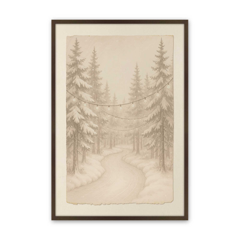 «Twilight Pathway», reproduction d'art, 16 po x 20 po, Brun Belvinder