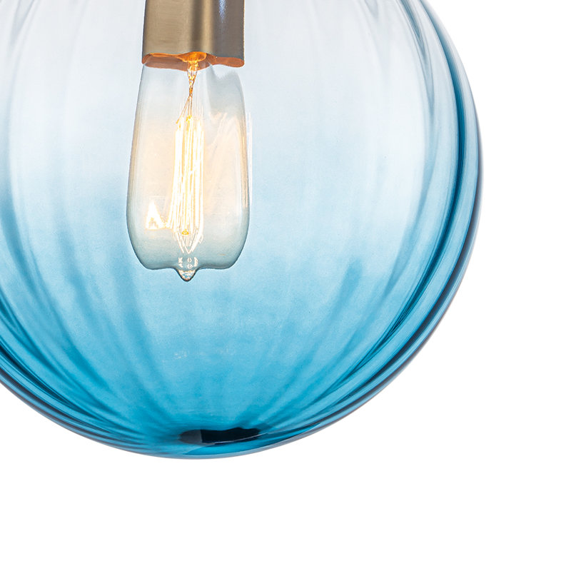 Plafonnier semi-encastré 1 lumière, Bleu