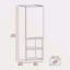 Armoire de salle de bain, deux tablettes intérieures, deux tablettes extérieures, armoire à une porte-1337052915
