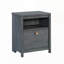 Table de nuit, finition bleue