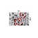 Rooshi Floral Gray/Red Area Rug