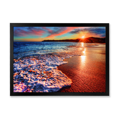 " Placid Shore And Whimsical Clouds I "