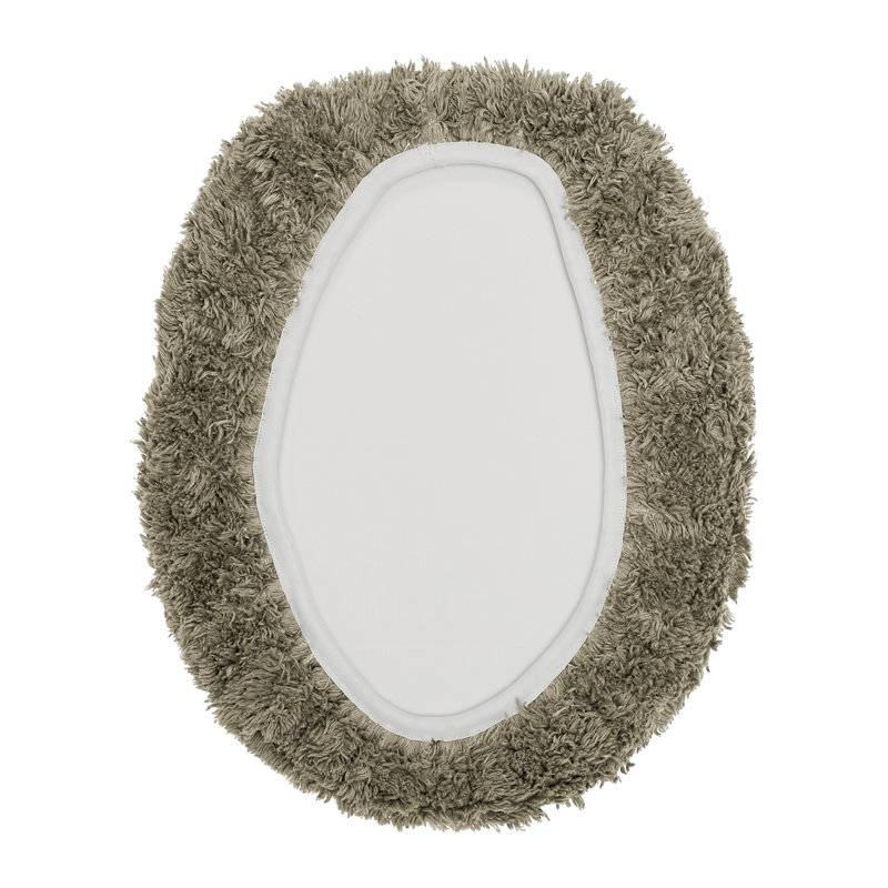 Housse de siège de toilette 100% coton Branston, lavable à la machine, certifié OEKO-TEX, couvercle de toilette allongé ultra doux et absorbant, motif à chevrons luxueux, 18 po x 20 po, beige
