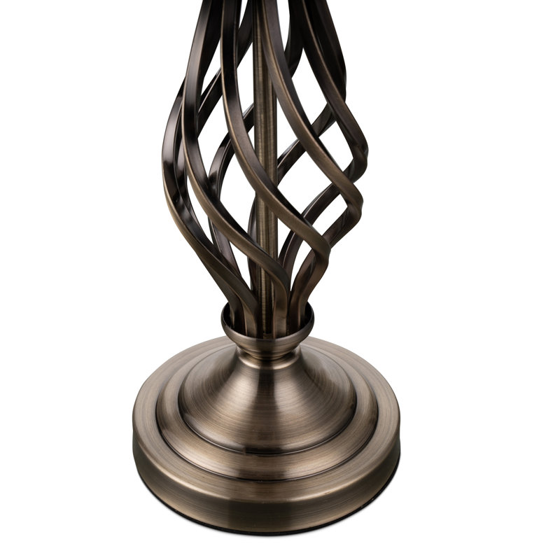 Bratton 52Cm Traditional Twist Table Lamp, Antique Brass