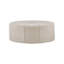 Pouf de 122 cm (48 po), grand pouf cocktail en tissu polyester, style moderne pour salon, couleur crème-591209789