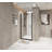 Half Frame Shower Door (Matte Black)