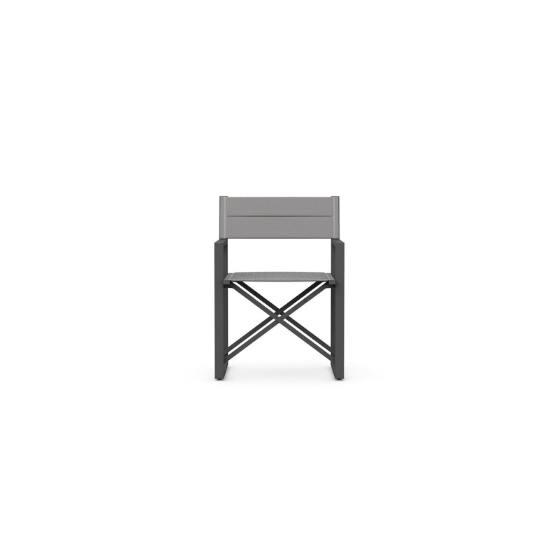 Amalfi Director's Chair White, Charcoal